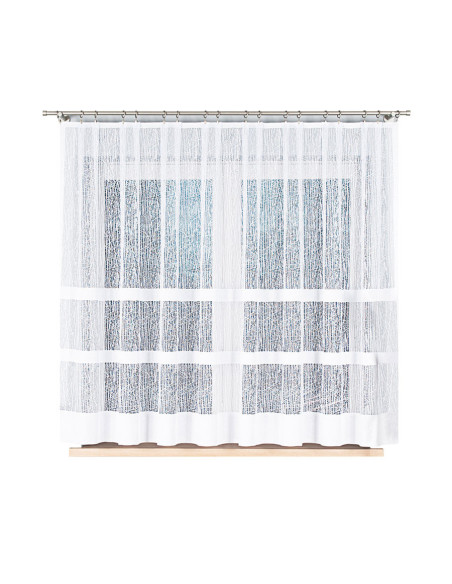 WIKTORIA Firanka żakardowa gotowa na prosto, szerokość 310 x wysokość 160cm, kolor 001 biały 018352