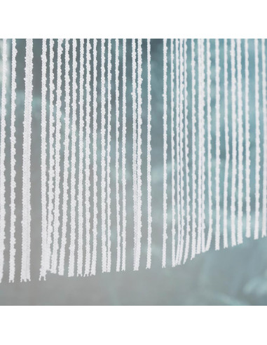 RANI Makrama żakardowa gotowa, szerokość 160 x wysokość 90cm, kolor 001 biały 001474