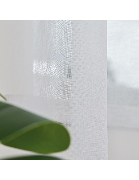 ETAMINA Firana gotowa na taśmie, szerokość 140 x wysokość 230cm, kolor 001 biały FG0003