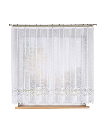 MODESTA Firanka żakardowa gotowa, szerokość 300 x wysokość 160cm, kolor 001 biały 017173