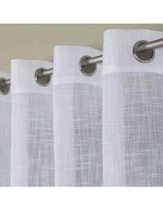 Firana gotowa na przelotkach, 400x250 cm, kolor 001 biały 400002 2