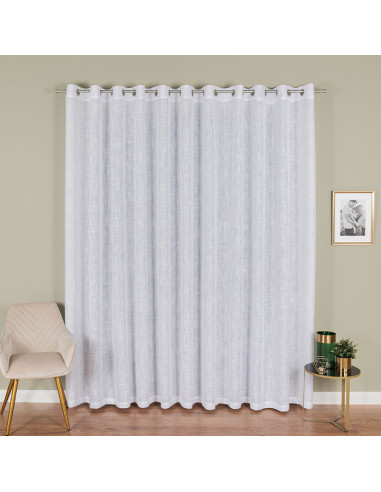 Firana gotowa na przelotkach, 300x250 cm, kolor 001 biały 400002