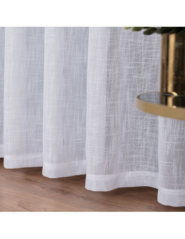 Firana gotowa na przelotkach, 300x250 cm, kolor 001 biały 400002