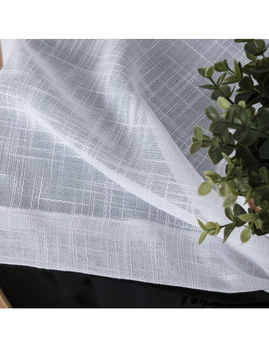 Firana gotowa na przelotkach, 300x250 cm, kolor 001 biały 400002