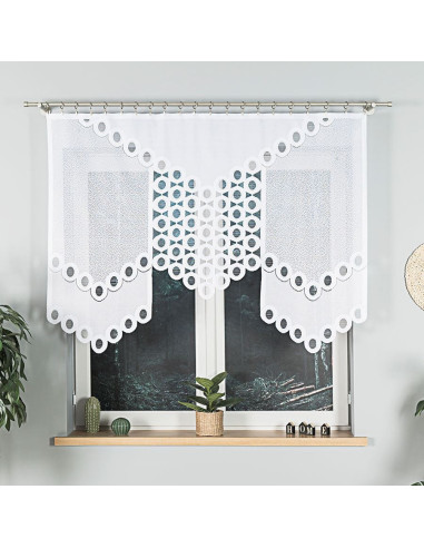 DIASKIA Panel żakardowy gotowy, szerokość 160 x wysokość 120cm, kolor 001 biały 019327