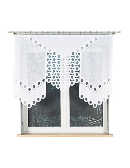 DIASKIA Panel żakardowy gotowy, szerokość 160 x wysokość 120cm, kolor 001 biały 019327