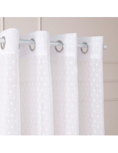 Firana gotowa na przelotkach, szerokość 300cm x wysokość 250cm, kolor 001 biały 424091 2