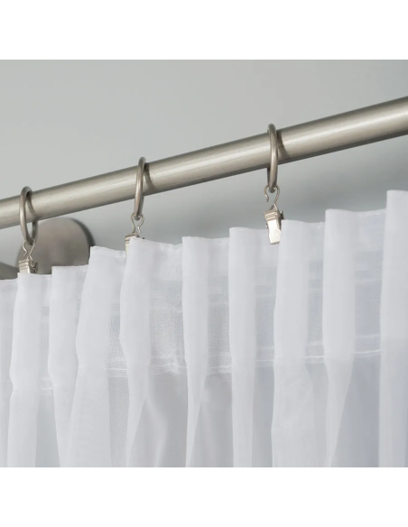 WOAL · Firanka gotowa z taśmą marszczącą · 140x230 cm · kolor biały