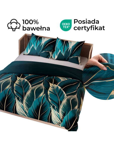 LEVI Komplet pościeli z bawełny satynowej 160x200cm 100098