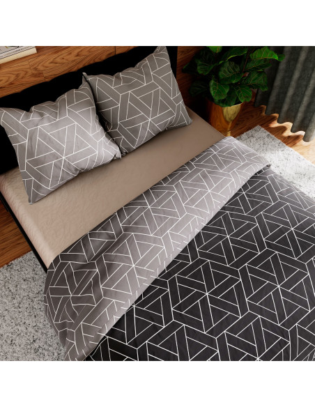 ZEFIRA Komplet pościeli z bawełny satynowej 160x200cm 100107