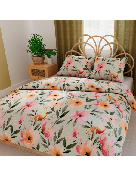 FLORALIS Komplet pościeli z bawełny satynowej 160x200cm 100103