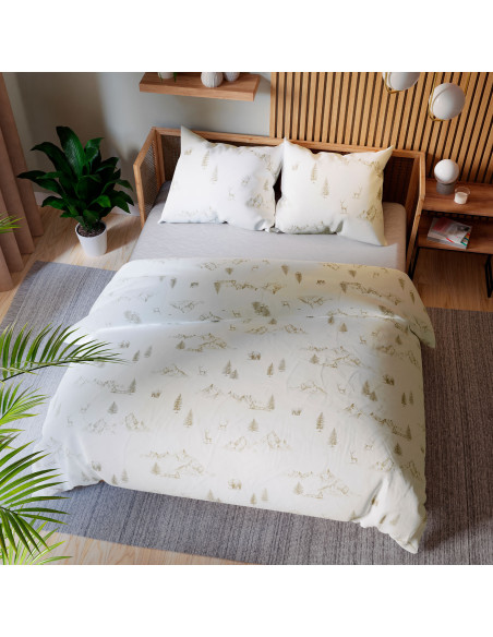 MOKOSZ Komplet pościeli z bawełny satynowej 160x200cm 100106