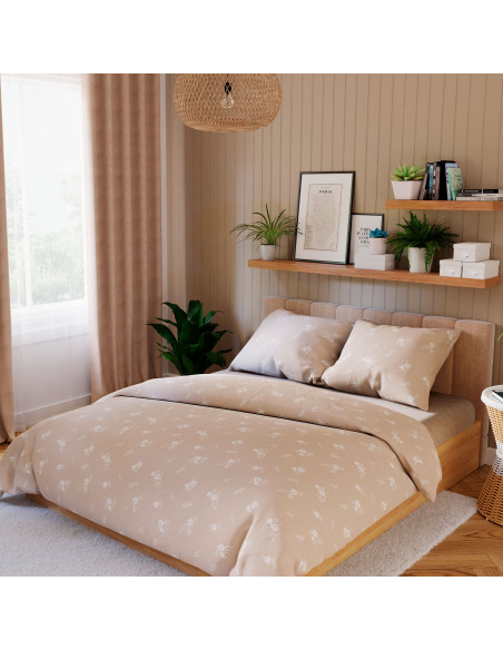 VELORA Komplet pościeli z bawełny satynowej 160x200cm 100105