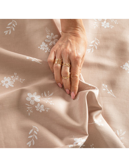 VELORA Komplet pościeli z bawełny satynowej 160x200cm 100105