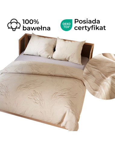 GRAVIRA Komplet pościeli z bawełny satynowej 160x200cm 100104