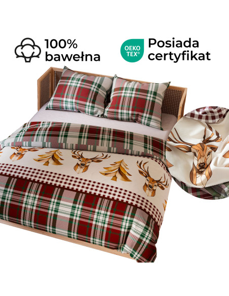 MERRY Komplet pościeli z bawełny satynowej 160x200cm 100109