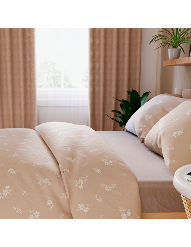 VELORA Komplet pościeli z bawełny satynowej 220x200cm 100105