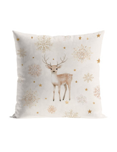 JELONKI, ZIMOWA OPOWIEŚĆ Poszewka dekoracyjna VELVET, 40x40cm, kolor 004 beżowy PBN346