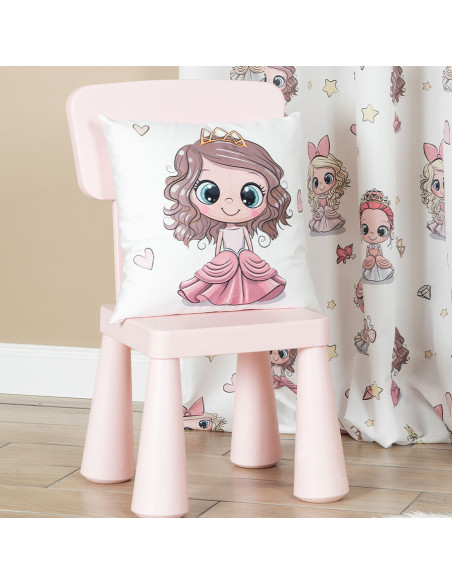 PRINCESS Poszewka dekoracyjna VELVET, 40x40cm, kolor 002 brunetka P00086