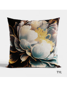 TINA Poszewka dekoracyjna VELVET, 40x40cm, kolor 001 ciemny turkusowy petrol P00153 2