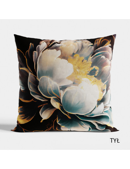 TINA Poszewka dekoracyjna VELVET, 40x40cm, kolor 001 ciemny turkusowy petrol P00153