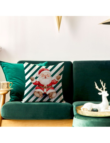 PASKI Z MIKOŁAJEM, BAJKOWE ŚWIĘTA Poszewka dekoracyjna VELVET, 40x40cm, kolor 001 biały PBN359