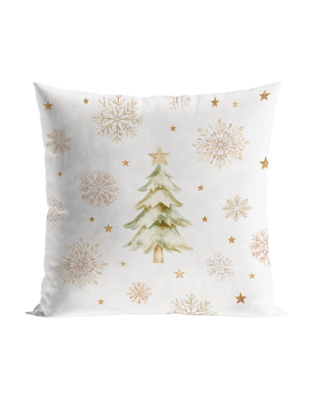 CHOINKI, ZIMOWA OPOWIEŚĆ Poszewka dekoracyjna VELVET, 40x40cm, kolor 001 biały PBN336