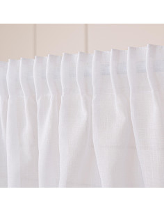 NALA Firana gotowa na taśmie, szerokość 400cm x wysokość 250cm, kolor 001 biała 002022