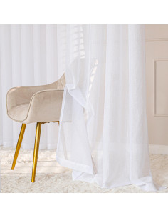 NALA Firana gotowa na taśmie, szerokość 400cm x wysokość 250cm, kolor 001 biała 002022 2