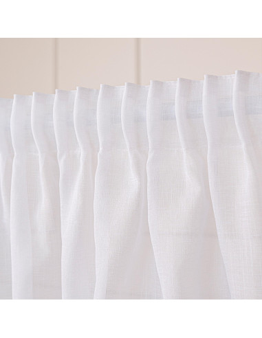 NALA Firana gotowa na taśmie, szerokość 300cm x wysokość 250cm, kolor 001 biała 002022