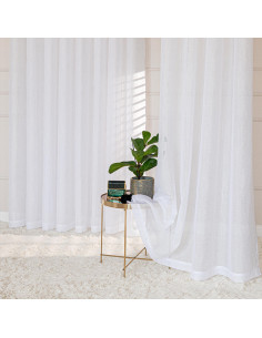 NALA Firana gotowa na taśmie, szerokość 300cm x wysokość 250cm, kolor 001 biała 002022 2