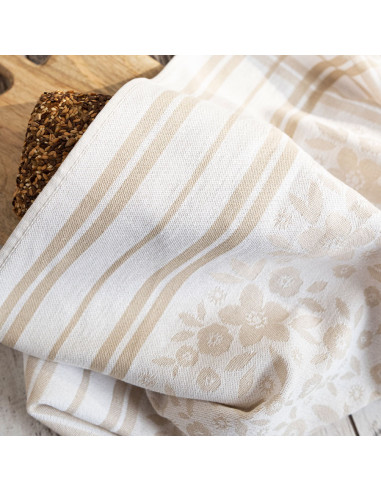 FIOŁKA Ścierka kuchenna, rozmiar 50x70cm, kolor beżowy 002 S00019