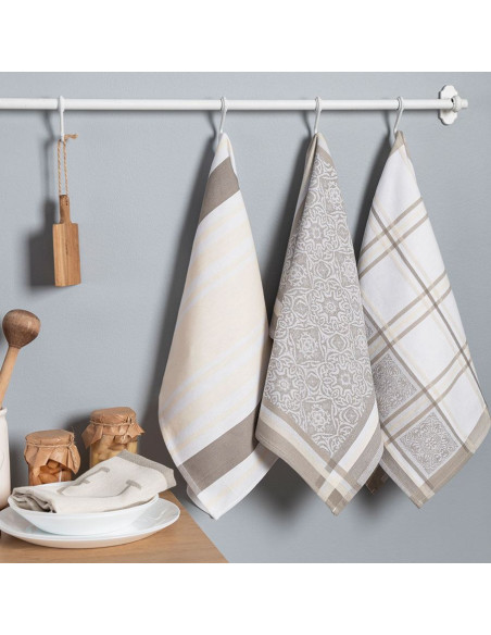 MAJOLICA Ścierka kuchenna, rozmiar 50x70cm, kolor beżowy 002 S00001