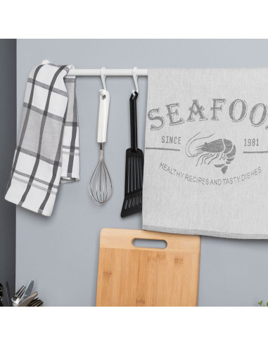 KRATI Ścierka kuchenna, rozmiar 50x70cm, kolor szary 001 S00005