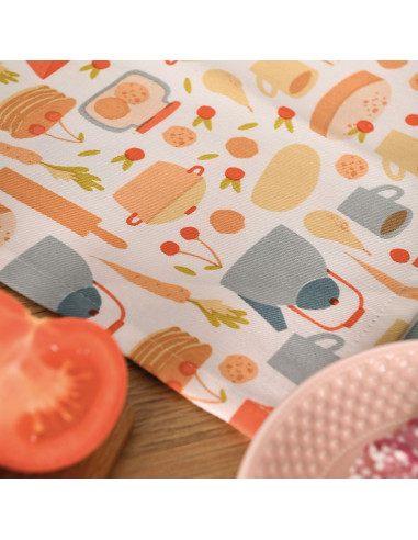 COOKING WITH LOVE Komplet 3 ścierek kuchennych, rozmiar 40x60cm S00012