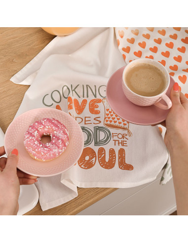 LOVE FOR SOUL Komplet 3 ścierek kuchennych, rozmiar 40x60cm S00013