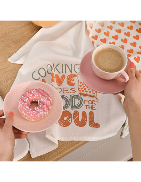 LOVE FOR SOUL Komplet 3 ścierek kuchennych, rozmiar 40x60cm S00013