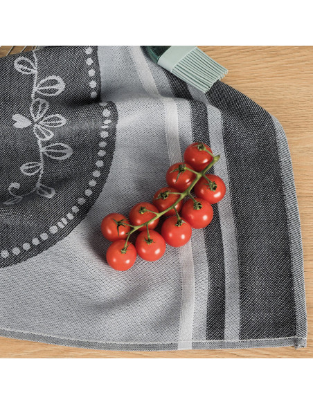 HANDMADE Ścierka kuchenna, rozmiar 50x70cm, kolor szary 001 S00008