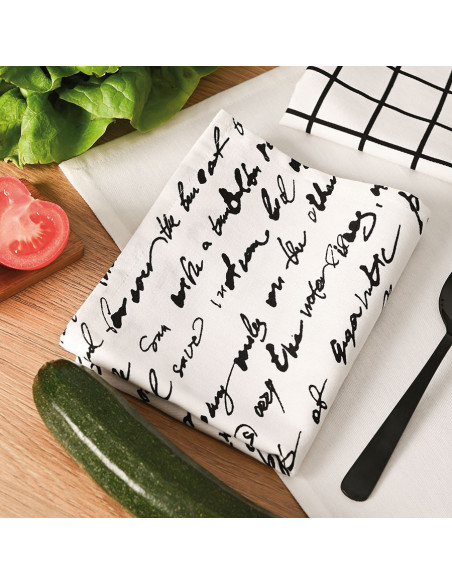 GOOD FOOD GOOD MOOD Komplet 3 ścierek kuchennych, rozmiar 40x60cm S00014