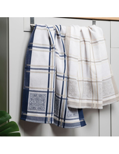 MAJOLICA Ścierka kuchenna, rozmiar 50x70cm, kolor granatowy 003 S00001