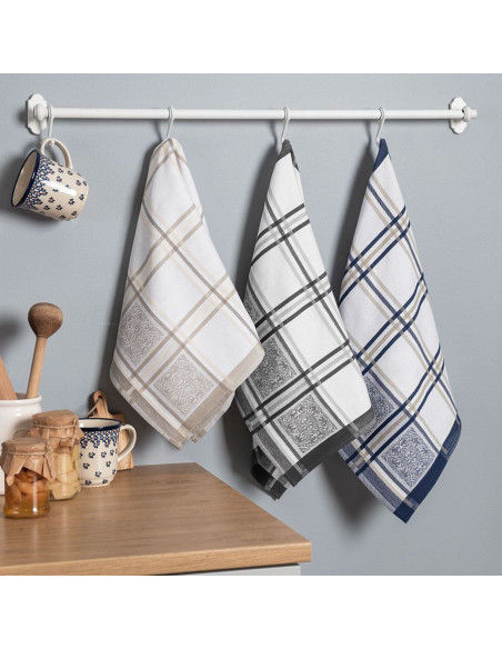 MAJOLICA Ścierka kuchenna, rozmiar 50x70cm, kolor granatowy 003 S00001