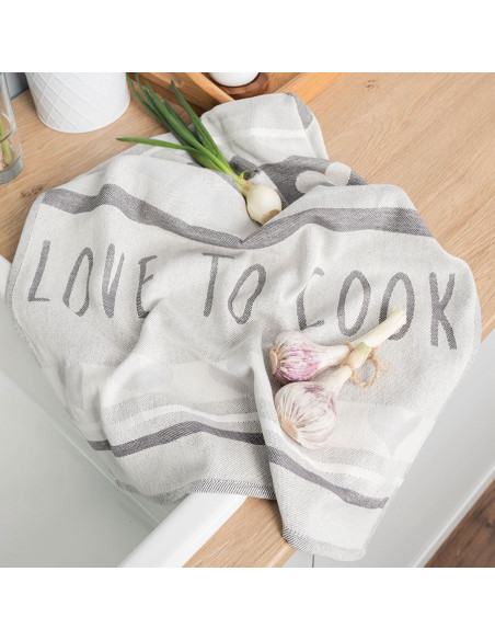 COOK Ścierka kuchenna, rozmiar 50x70cm, kolor szary 002 S00007
