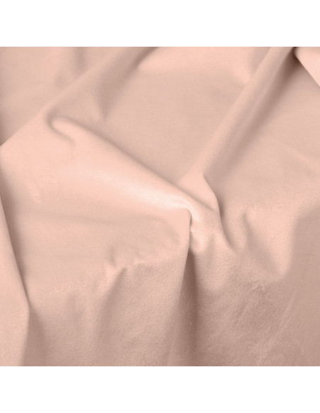 VELVI Zasłona gotowa na przelotkach, szerokość 140 x wysokość 250cm, kolor 004 pudrowy różowy VELVI0