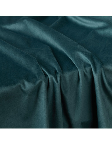 VELVI Zasłona gotowa na przelotkach, szerokość 140 x wysokość 230cm, kolor 008 ciemny turkusowy petrol VELVI0