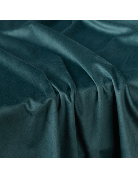 VELVI Zasłona gotowa na przelotkach, szerokość 140 x wysokość 230cm, kolor 008 ciemny turkusowy petrol VELVI0