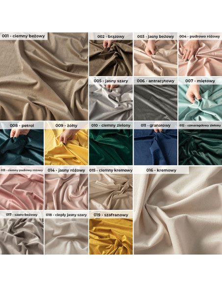 VELVI Zasłona gotowa na przelotkach, szerokość 140 x wysokość 230cm, kolor 008 ciemny turkusowy petrol VELVI0