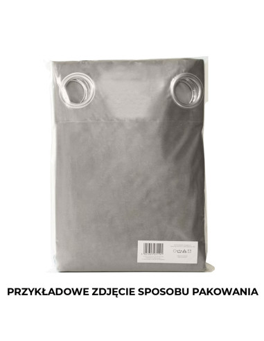 DONA Zasłona gotowa typu blackout na przelotkach, szerokość 140cm x wysokość 250cm, kolor 806 jasny ciepły brązowy TD0015