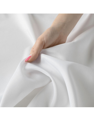 GARDENIA Zasłona gotowa na przelotkach, szerokość 140cm x wysokość 220cm, kolor 050 biały TD0025