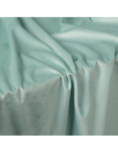 VELVI Zasłona gotowa na przelotkach, szerokość 140 x wysokość 250cm, kolor 007 miętowy VELVI0