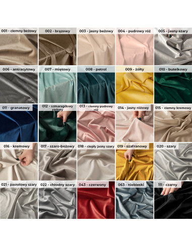 VELVI Zasłona gotowa na przelotkach, szerokość 140 x wysokość 260cm, kolor 006 ciemny szary antracytowy VELVI0